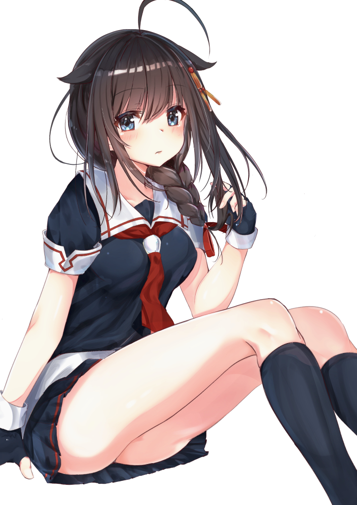 shigure and shigure kai ni (kantai collection) drawn by hasaki_(alice_ruru)