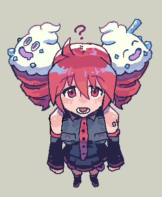 kasane teto and vanilluxe (pokemon and 1 more) drawn by nycnouu