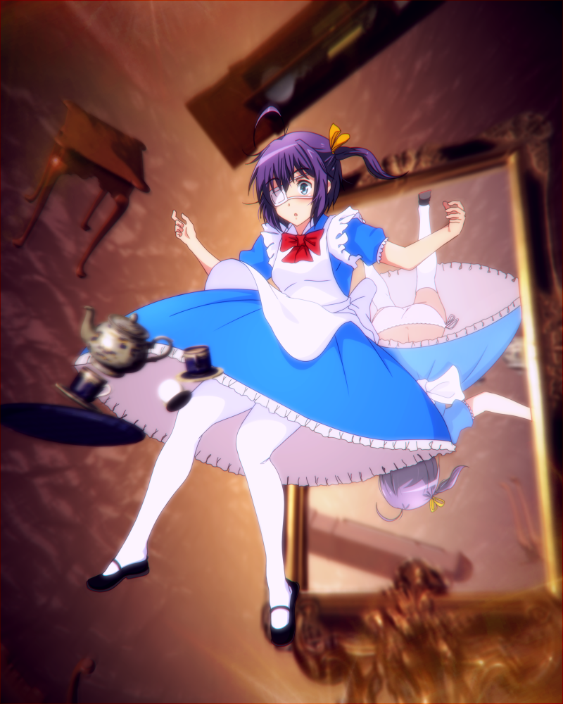 alice and takanashi rikka (alice's adventures in wonderland and 1 more) drawn by sbel02