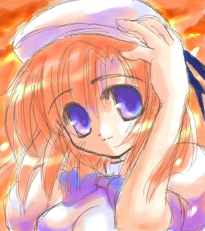 ryuuguu rena (higurashi no naku koro ni) drawn by fujimiya_misuzu