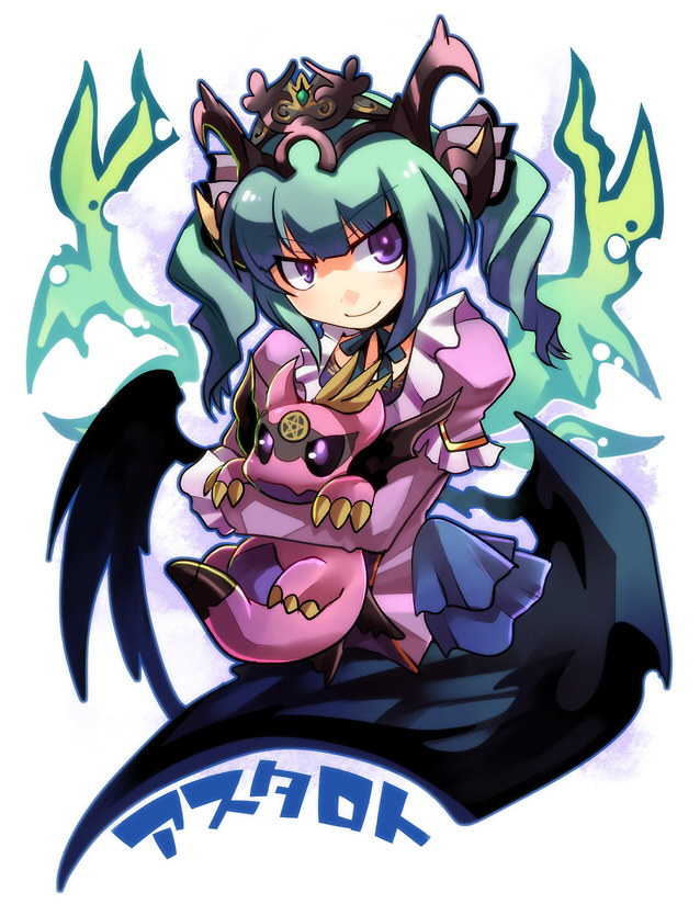 astaroth and cauchemar (puzzle & dragons) drawn by emon-yu