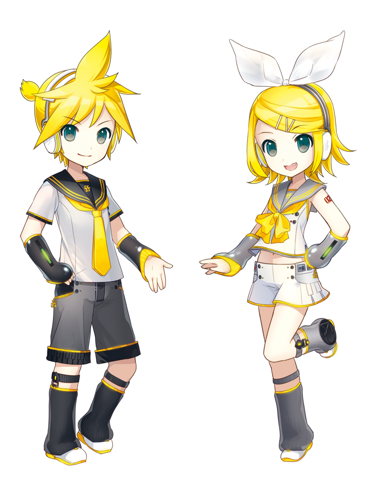 kagamine rin and kagamine len (vocaloid) drawn by ixima