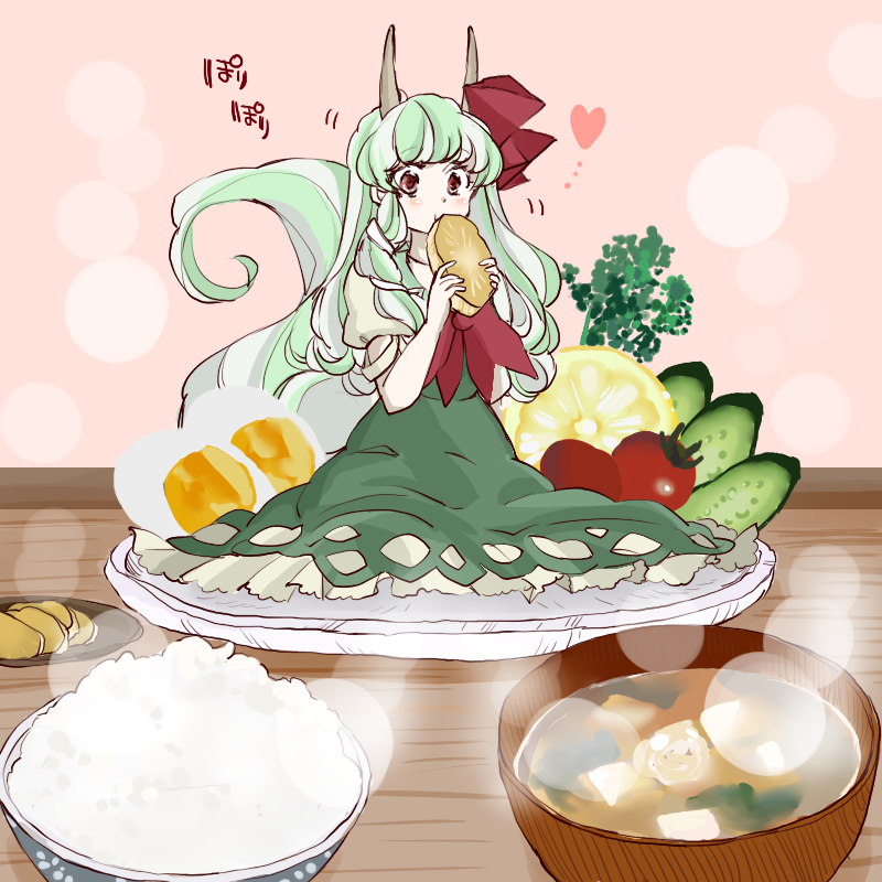 kamishirasawa keine and ex-keine (touhou) drawn by komaku_juushoku