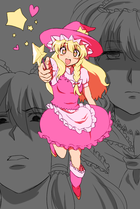 hakurei reimu, kirisame marisa, and alice margatroid (touhou) drawn by gioha