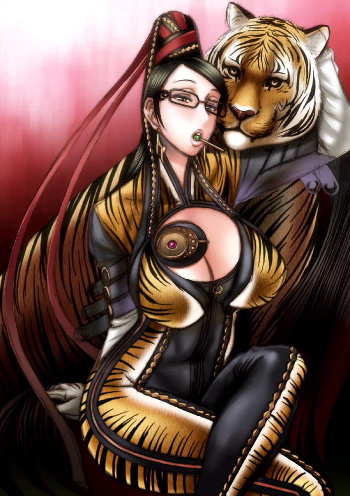 bayonetta (bayonetta and 1 more) drawn by chiba_toshirou