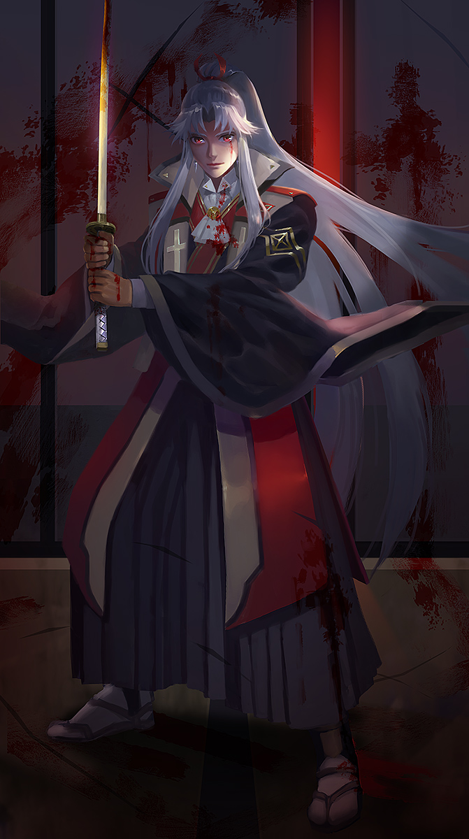 amakusa shirou (fate and 2 more) drawn by peach_(marslave)