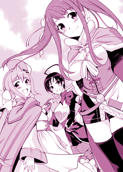 mikoto muller, kylayne priera, and eris ritual (valkyrie complex) drawn by touge_hiro