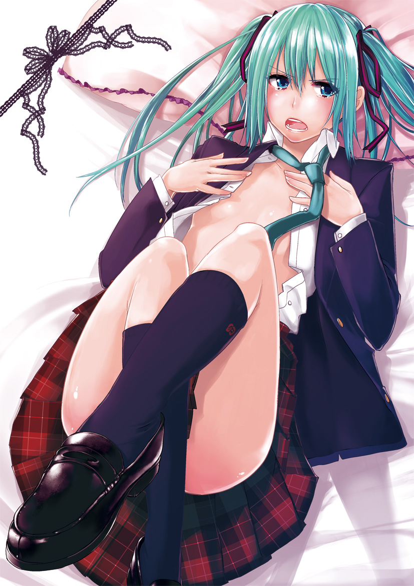 hatsune miku (vocaloid and 1 more) drawn by azuma_sawayoshi