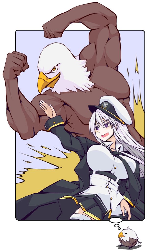 enterprise and grim (azur lane) drawn by imagawa_akira