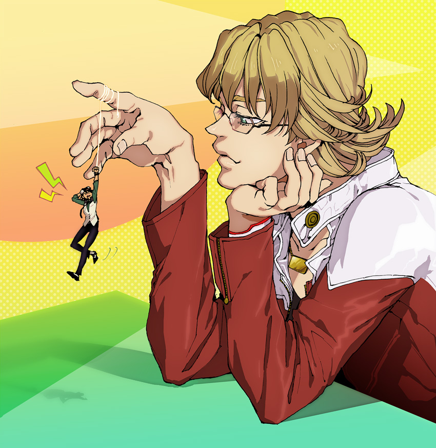 barnaby brooks jr. and kaburagi t. kotetsu (tiger & bunny) drawn by x_hako