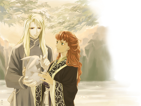 nakajima youko and keiki (juuni kokuki) drawn by sakaki_kuuya