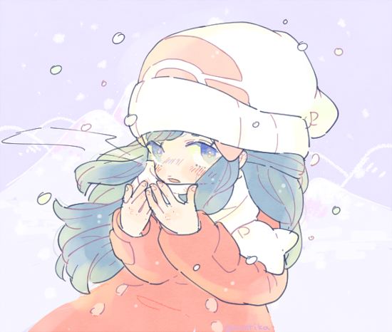 dawn (pokemon and 2 more) drawn by katiko