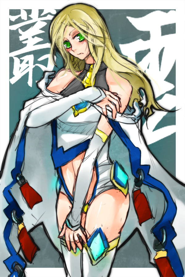noel vermillion and mu-12 (blazblue) drawn by sesame_ange