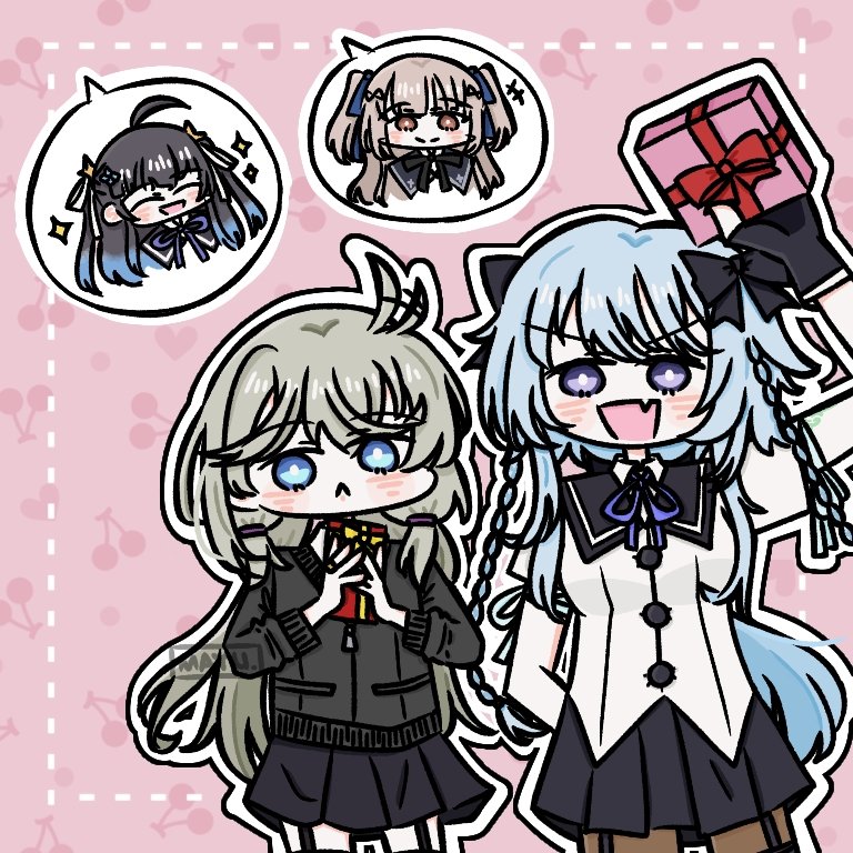 mori tatsuki, kanabako misora, tada shiera, and mozuna noa (assault lily) drawn by mayu_(yu_e1602)