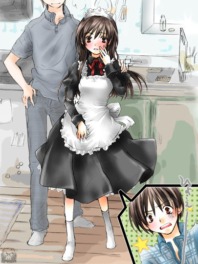 joushima ayumi (okashi na futari) drawn by toujou_sakana