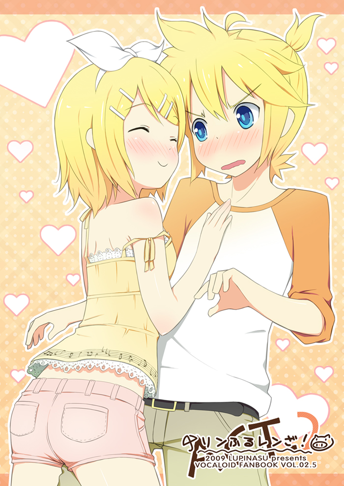 kagamine rin and kagamine len (vocaloid) drawn by tsukina_(artist)