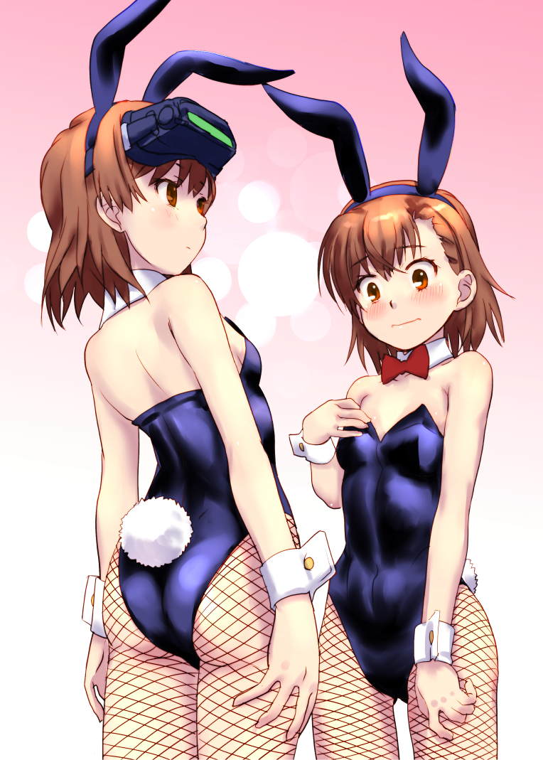 misaka mikoto and misaka imouto (toaru majutsu no index and 1 more) drawn by raika9