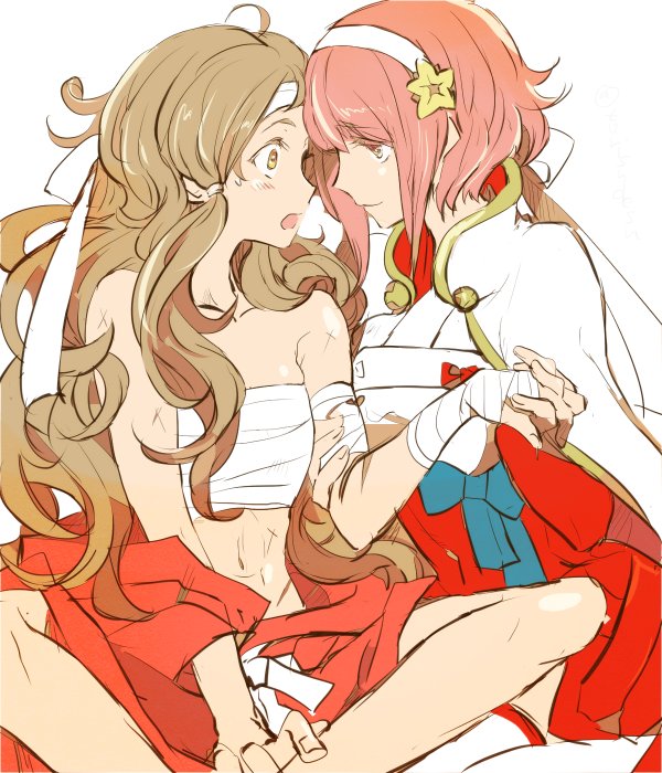 sakura and hana (fire emblem and 1 more) drawn by torisudesu