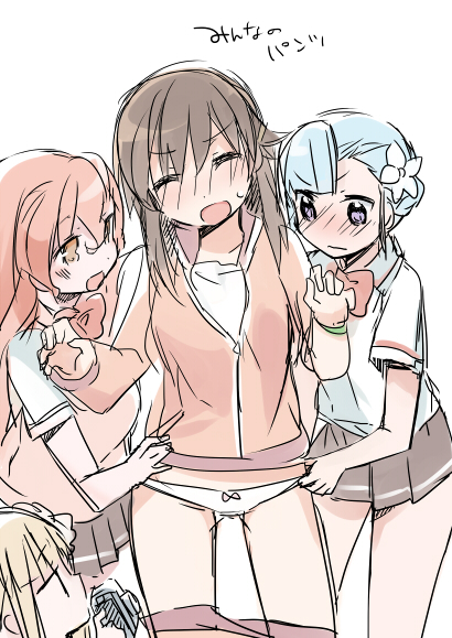 fin e ld si laffinty, kyouno madoka, muginami, and asteria lizamarie de roschefall (rinne no lagrange) drawn by mizuki_(koko_lost)