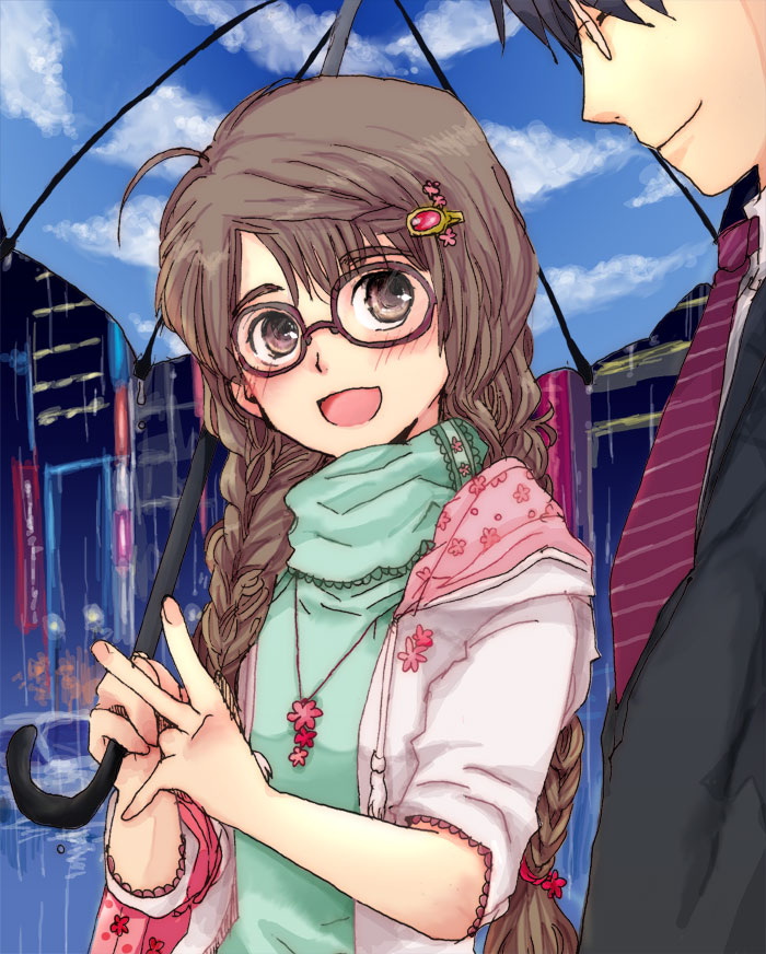 producer and okuyama saori (idolmaster and 1 more) drawn by kisarazuma