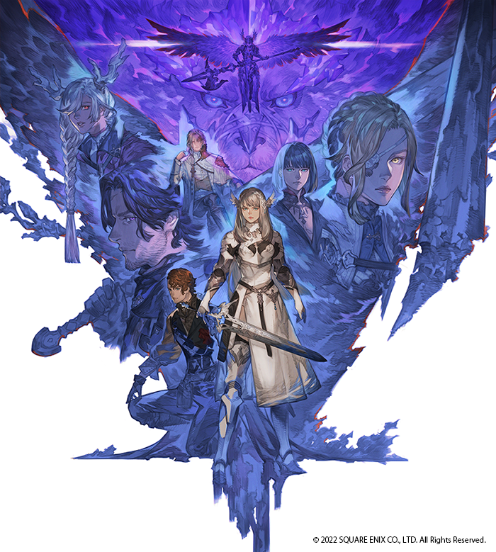 maria, hilde, cipher, taika, kristoff, and 1 more (square enix and 2 more) drawn by v8