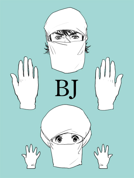 black jack and pinoko (black jack) drawn by appendix