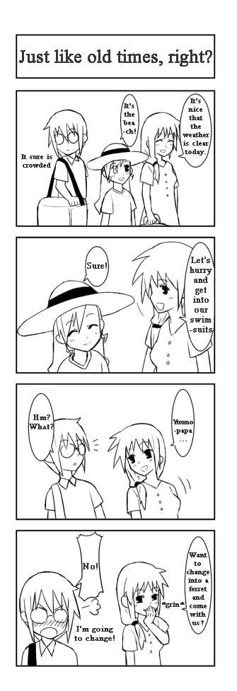 takamachi nanoha, vivio, and yuuno scrya (lyrical nanoha and 1 more)