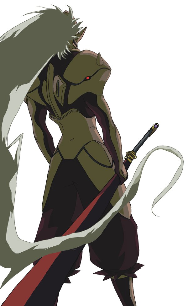 hakumen (blazblue) drawn by ken_inamori