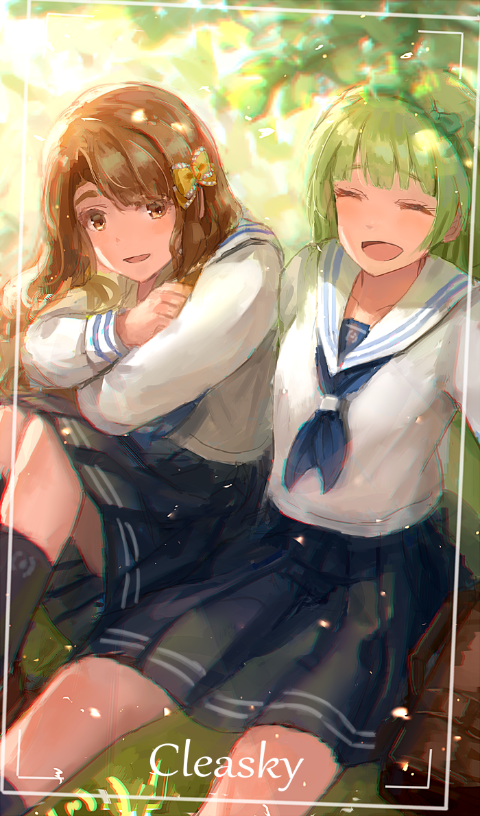 shimabara elena and miyao miya (idolmaster and 2 more) drawn by madogiwa_(ran5)