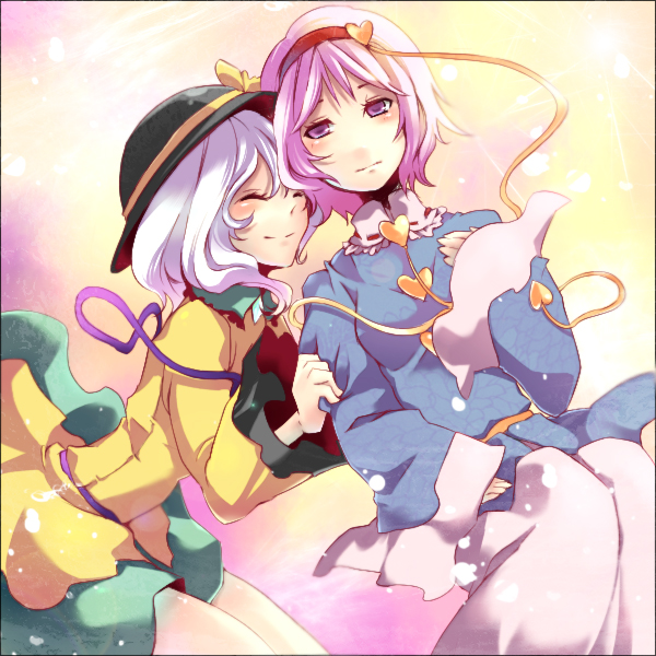 komeiji koishi and komeiji satori (touhou) drawn by zen_(raspberry)