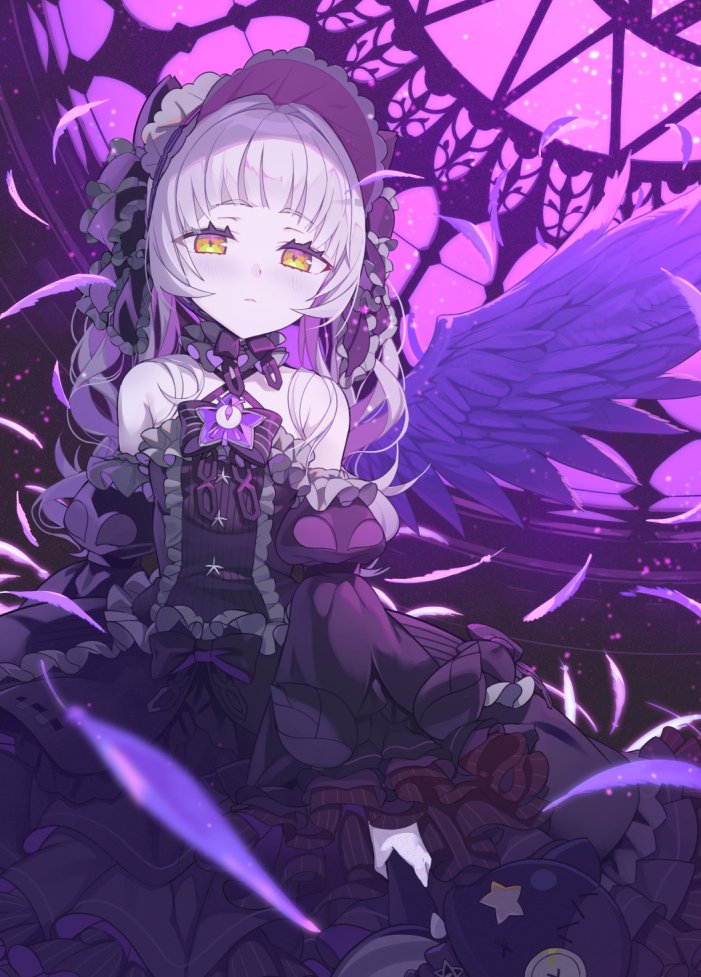 murasaki shion and shiokko (hololive) drawn by tam-u
