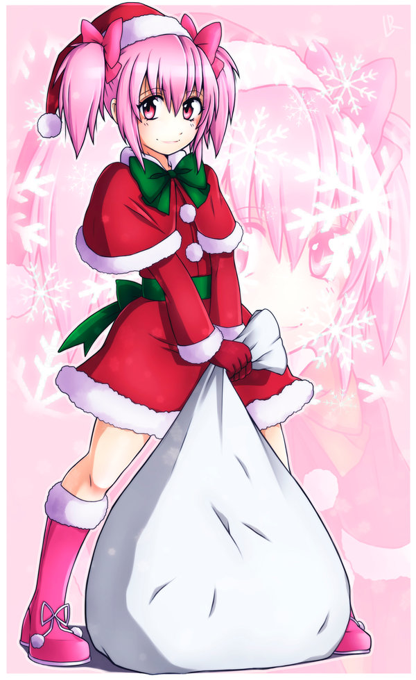 kaname madoka (mahou shoujo madoka magica) drawn by lindaroze