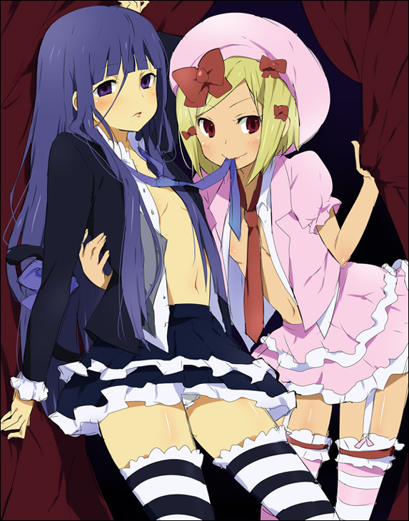 frederica bernkastel and lambdadelta (umineko no naku koro ni) drawn by kl_(dgzonbi)