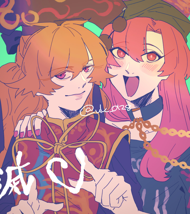 junko and hecatia lapislazuli (touhou) drawn by raya_(uk_0128)
