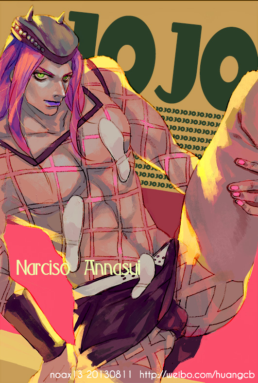 narciso anasui (jojo no kimyou na bouken and 1 more) drawn by freer