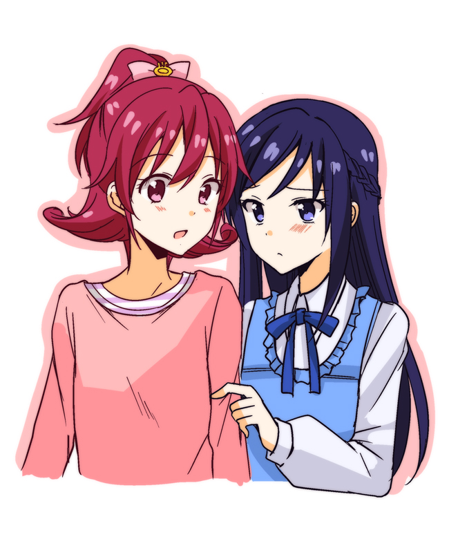 hishikawa rikka and aida mana (precure and 1 more) drawn by kisaragi_ichigo