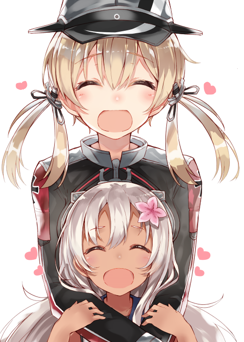 prinz eugen and ro-500 (kantai collection) drawn by kou_mashiro