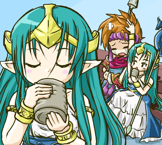 randi and luca (seiken densetsu and 1 more) drawn by sakana_(syake)