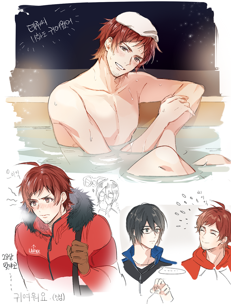 tendo teru and sakuraba kaoru (idolmaster and 1 more) drawn by aori_(yunomiv)