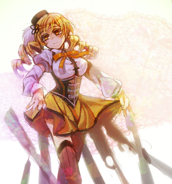tomoe mami (mahou shoujo madoka magica) drawn by tenkuu_sphere