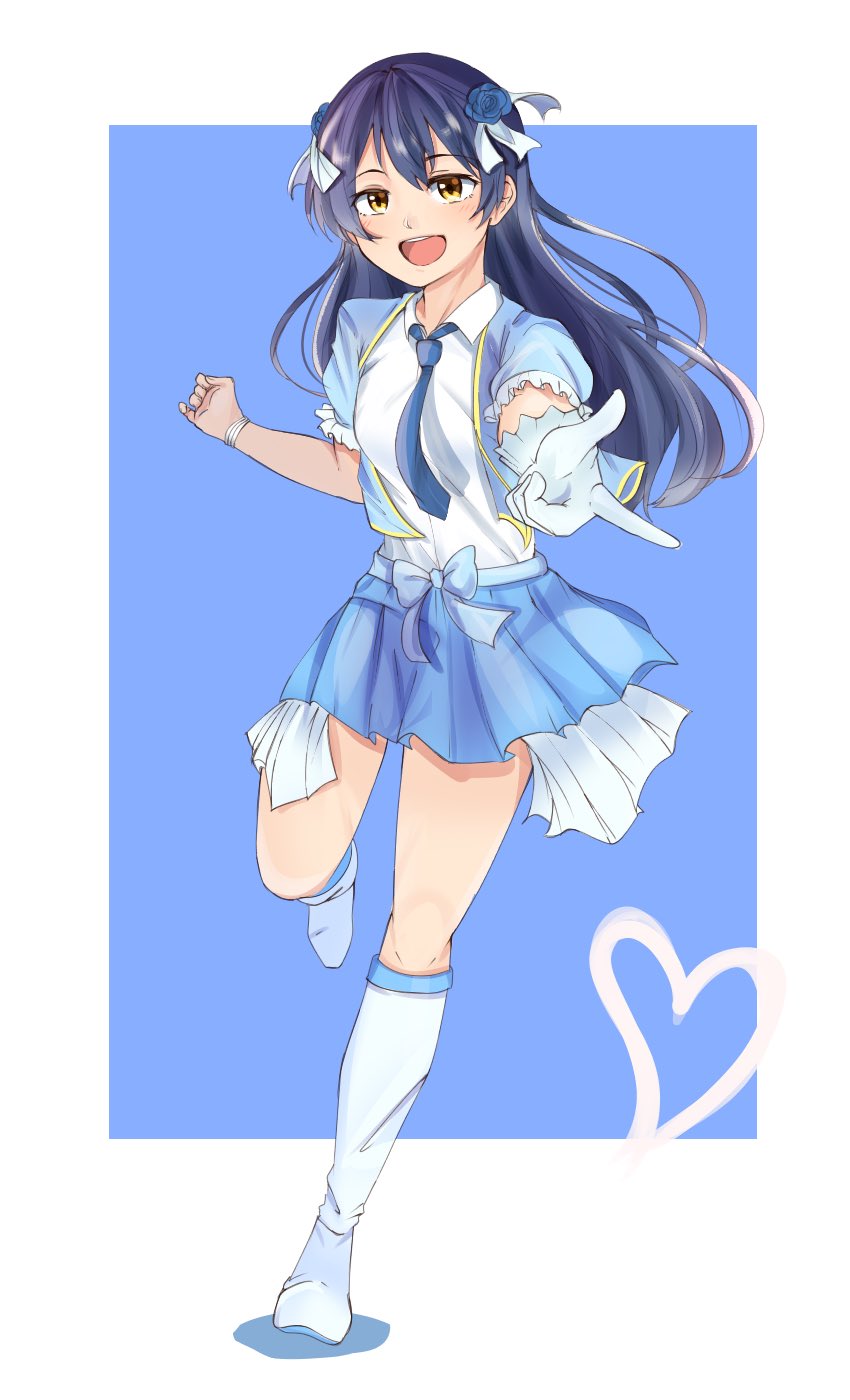 sonoda umi (love live! and 1 more) drawn by zunda_mochi_(zundamochilala)