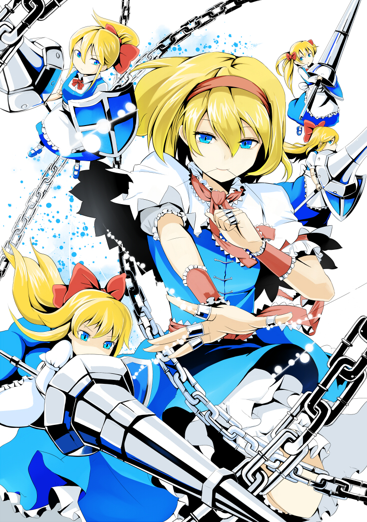 alice margatroid and shanghai doll (touhou) drawn by emerane