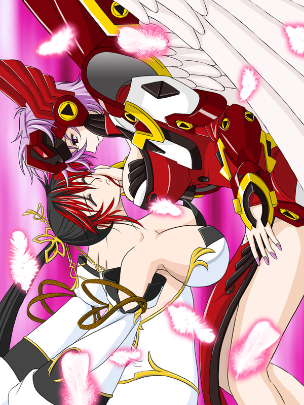 nanbu kaguya and hild brun (super robot wars and 2 more) drawn by ralsaz