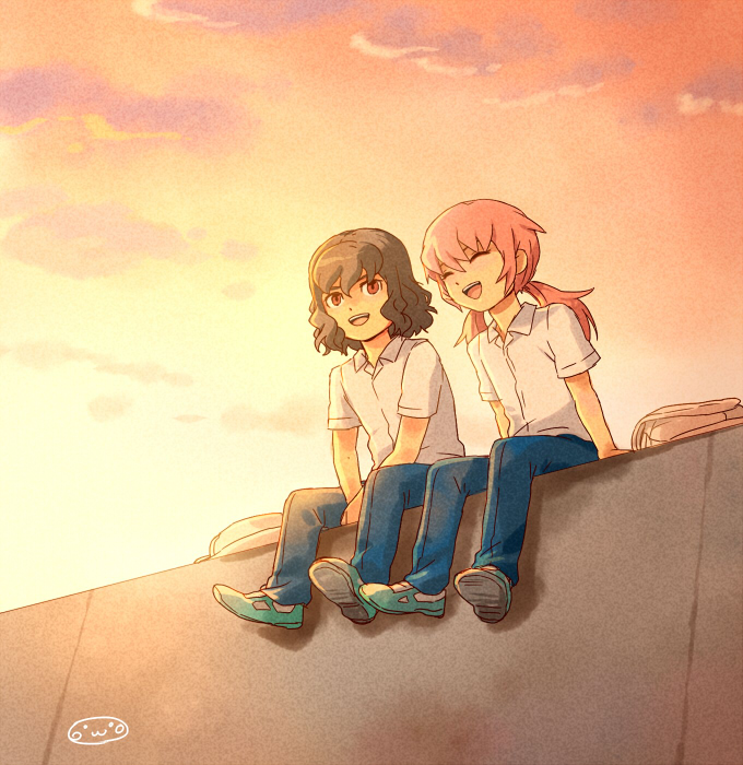 kirino ranmaru and shindou takuto (inazuma eleven and 1 more) drawn by mizuhara_aki