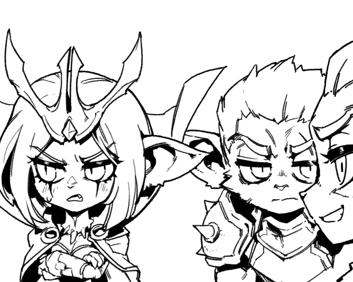 leblanc, darius, and swain (league of legends) drawn by phantom_ix_row
