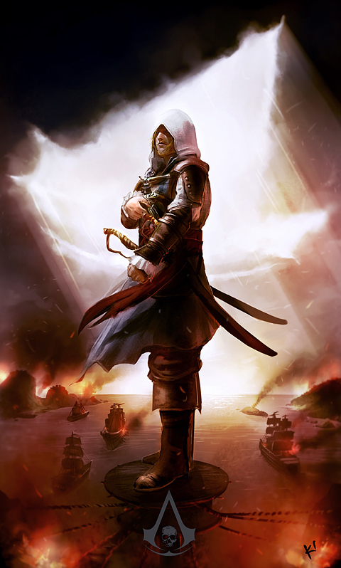 edward kenway (assassin's creed and 1 more) drawn by kclub