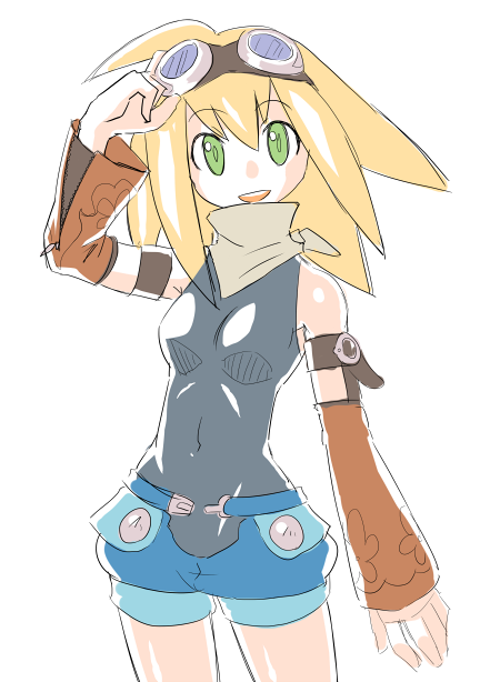 roll caskett and aero (mega man and 2 more) drawn by muu_(mumumer)