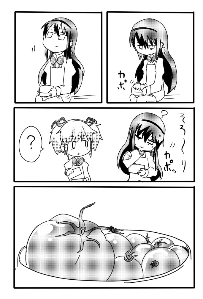 akemi homura and kaname madoka (mahou shoujo madoka magica and 1 more) drawn by nura_(oaaaaaa)