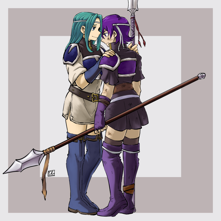 fiora and farina (fire emblem and 1 more) drawn by dlanon