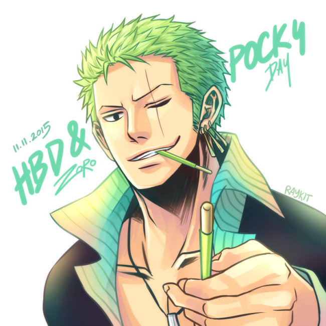 roronoa zoro (one piece) drawn by raykit